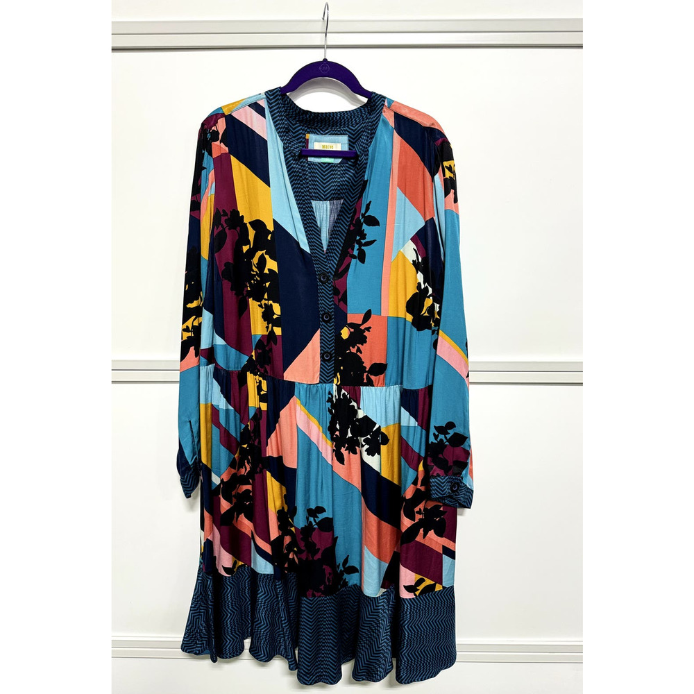 Anthropologie Abstract Mini Dress